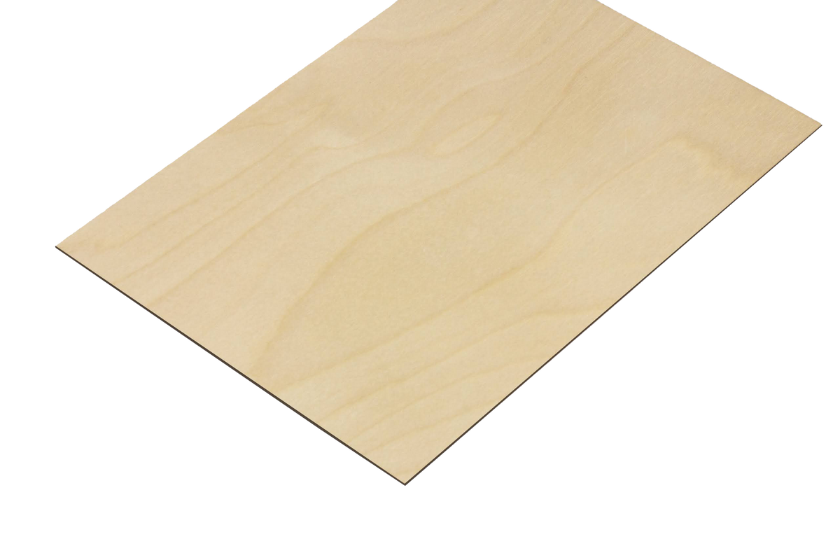 Lasersheets 10 x A4 2mm Björkplywood | 210 x 297 mm | Värdepaket | För laserskärning, modellbygge, hobby, CNC, pyrografi