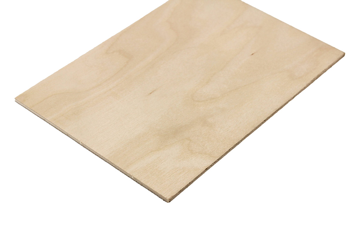 Lasersheets 10 x A4 3 mm Björkplywood | 210 x 297 mm | Värdepaket | För laserskärning, modellbygge, hobby, CNC, pyrografi