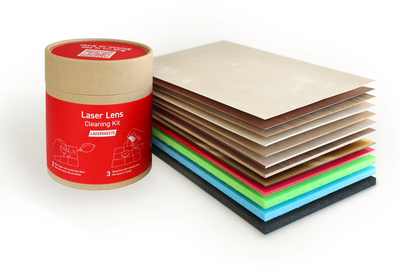 Lasersheets Provpaket (CO₂ + Diod) inkl. gratis Laser Lens Cleaning Kit