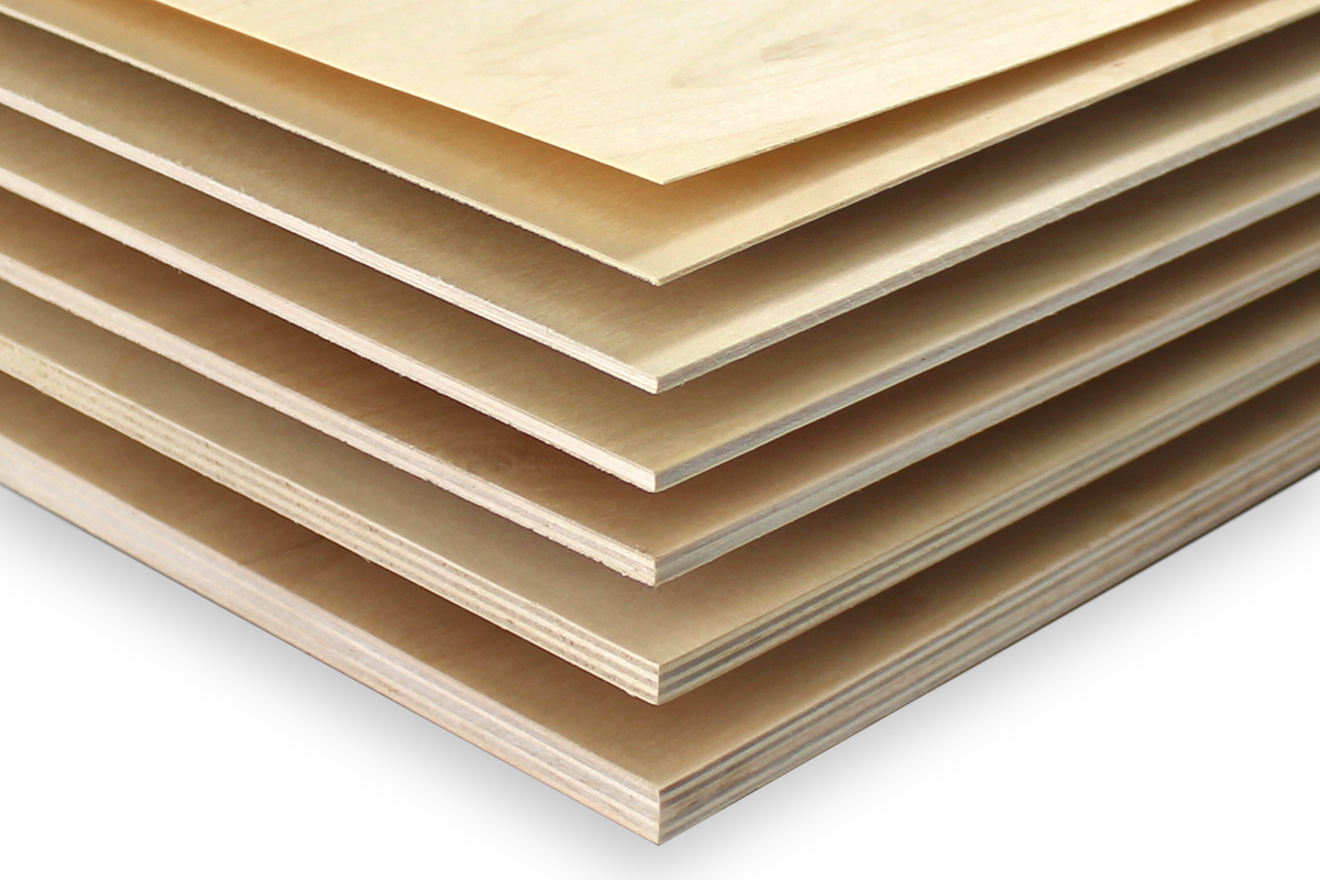 Lasersheets 10 x A4 3 mm Björkplywood | 210 x 297 mm | Värdepaket | För laserskärning, modellbygge, hobby, CNC, pyrografi